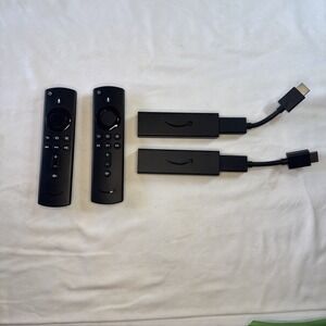 2 Amazon Fire 4K Max Ultra HD TV Stick with Alexa Voice Remote - Black (E9L29Y)